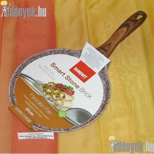 Indukciós kőbevonatú palacsintasütő 24 cm