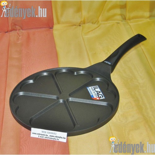 Szíves tojás és palacsintasütő indukciós serpenyő 6 db