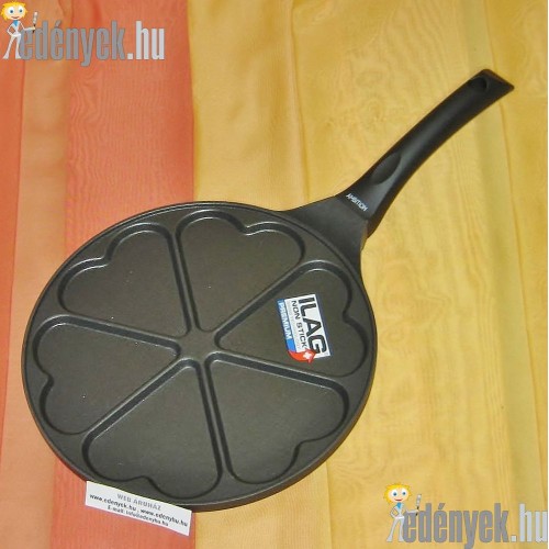 Szíves tojás és palacsintasütő indukciós serpenyő 6 db