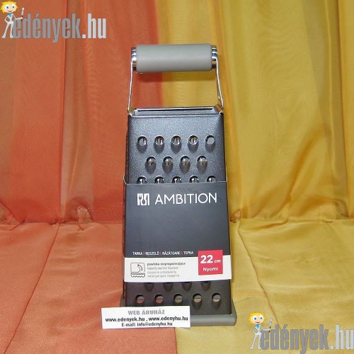 Négyoldalú reszelő szürke markolattal