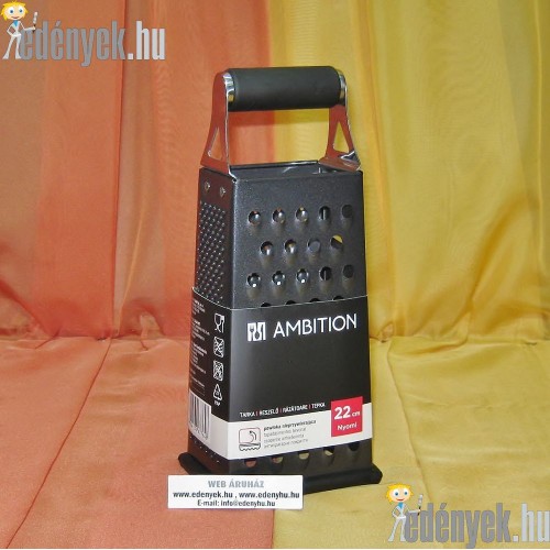 Négyoldalú reszelő fekete markolattal