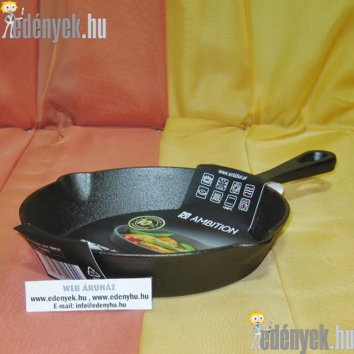 Nyeles öntöttvas serpenyő 20 cm