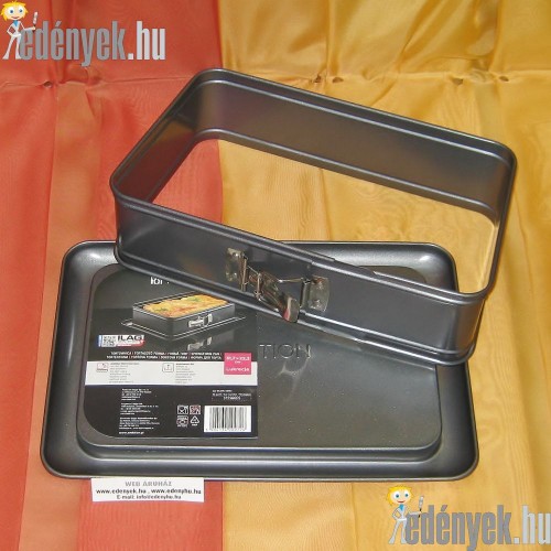 Csatos torta sütőforma téglalap alakú 31,70×22,20×6 cm