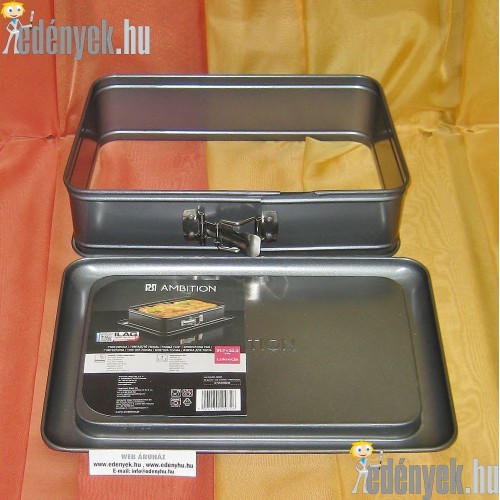 Csatos torta sütőforma téglalap alakú 31,70×22,20×6 cm