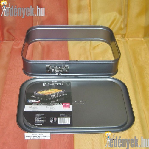 Kapcsos tortaforma téglalap alakú 37,50×24,50×7 cm