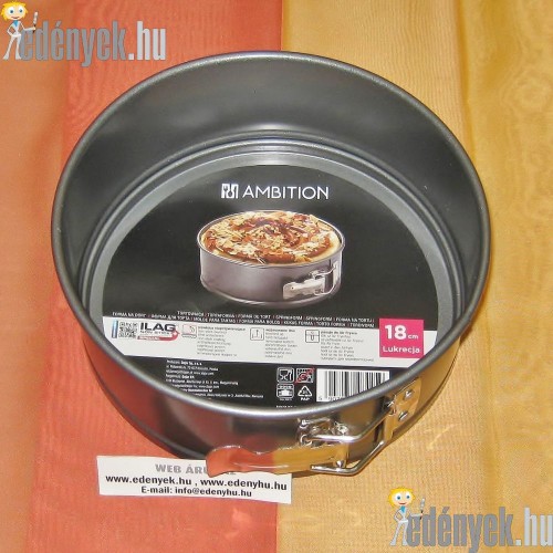 Csatos kerek tortaforma 18 cm