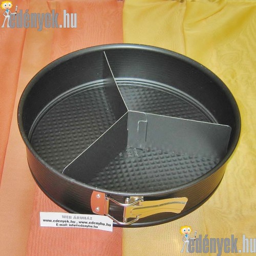 Kapcsos tortaforma hármas osztással 26 cm
