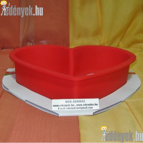 Szilikon tortaforma szívalakú 26×26×6 cm
