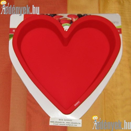 Szilikon tortaforma szívalakú 26×26×6 cm