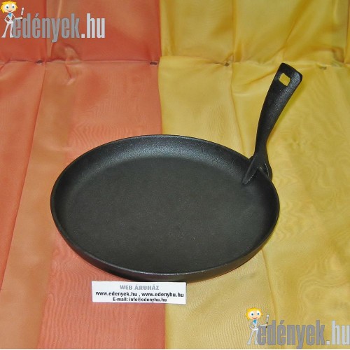 Öntöttvas grill szeletsütő fa alátéttel 22 cm