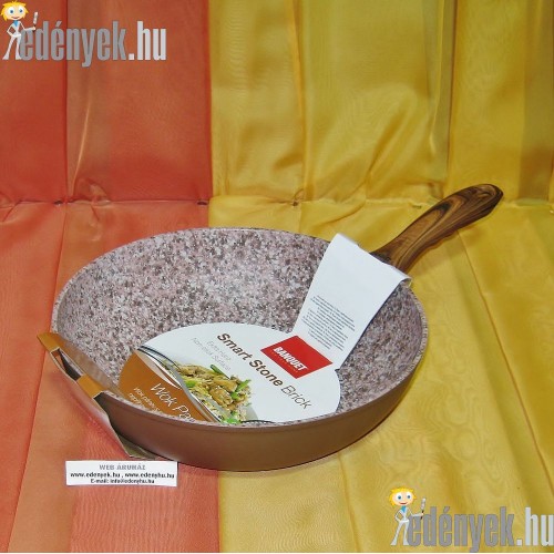 Kőbevonatos indukciós wok 28 cm
