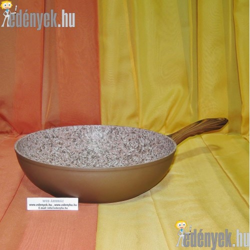 Kőbevonatos indukciós wok 28 cm