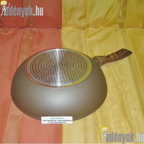 Kőbevonatos indukciós wok 28 cm